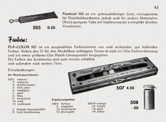Seite 45 Faller Katalog 1955
