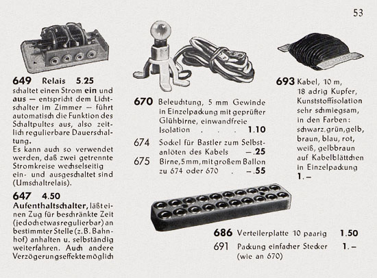 Seite 55 Faller Katalog 1955