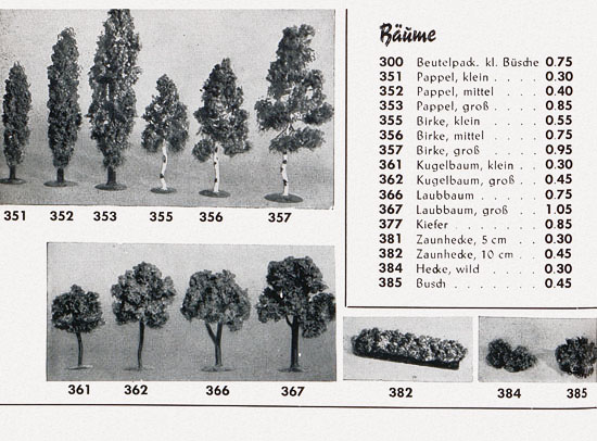 Seite 56 Faller Katalog 1955