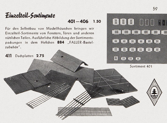 Seite 61 Faller Katalog 1955