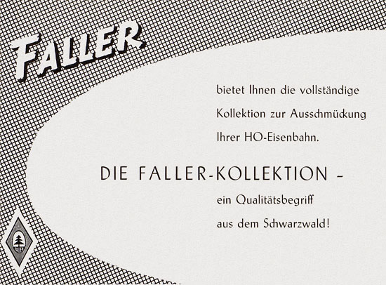 Faller Katalog 1955