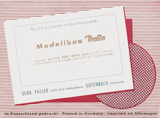 Seite 64 Faller Katalog 1955