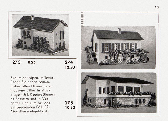 Seite 39 Faller Katalog 1956 856