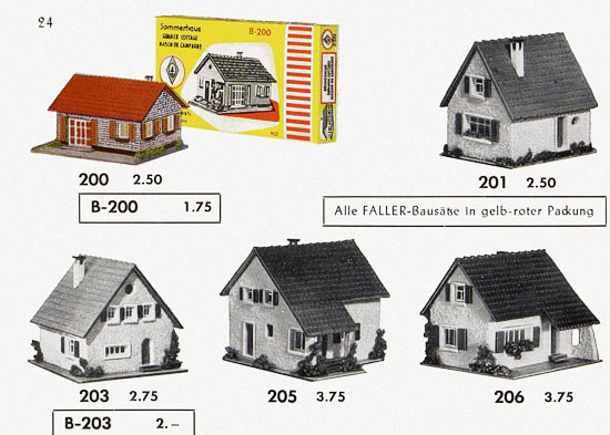 Seite 26 Faller Katalog 1957 857