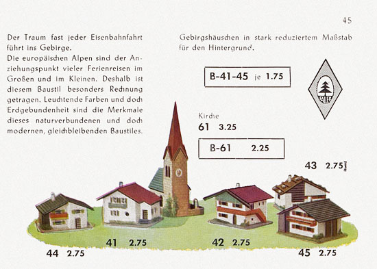 Seite 47 Faller Katalog 1957 857