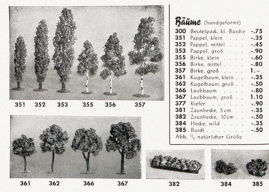 Seite 54 Faller Katalog 1957 857
