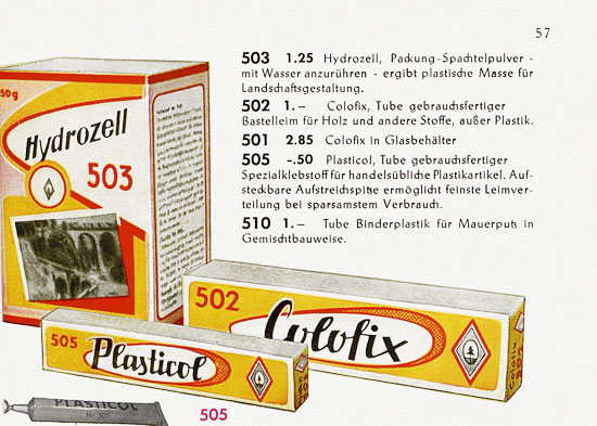 Seite 59 Faller Katalog 1957 857