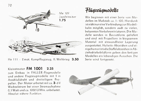 Seite 72 Faller Katalog 1957 857