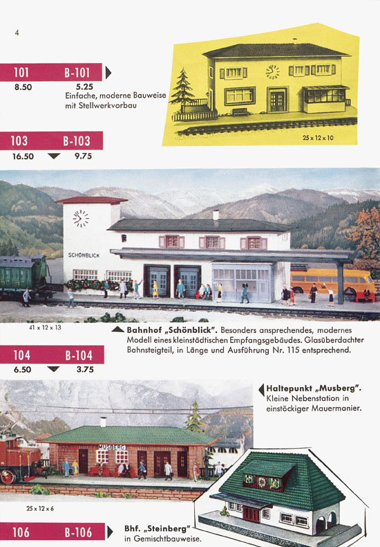 Seite 6 Faller Katalog 1959