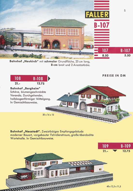Seite 7 Faller Katalog 1959