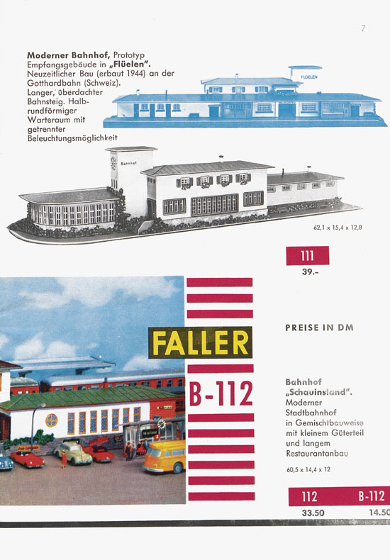 Seite 9 Faller Katalog 1959