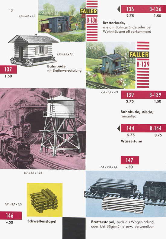 Seite 12 Faller Katalog 1959