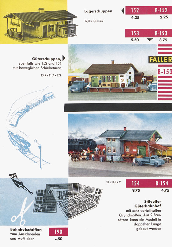 Seite 13 Faller Katalog 1959