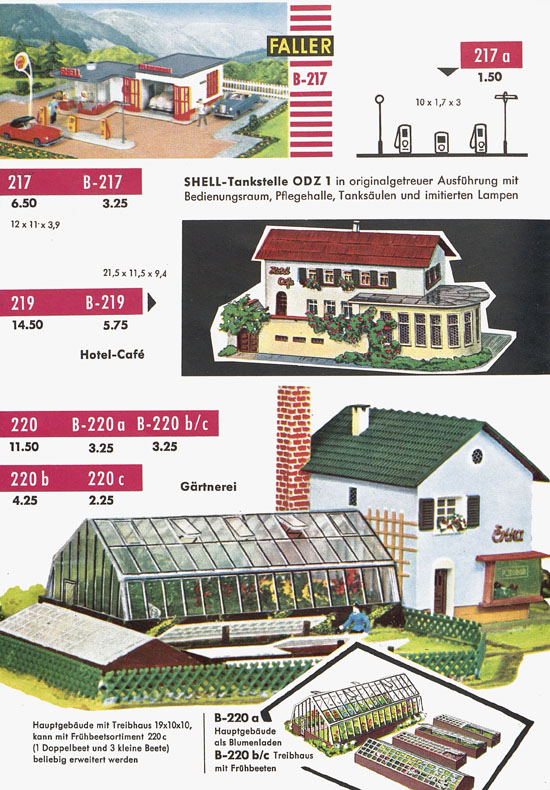 Seite 16 Faller Katalog 1959