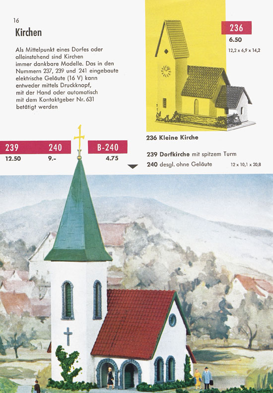 Seite 18 Faller Katalog 1959