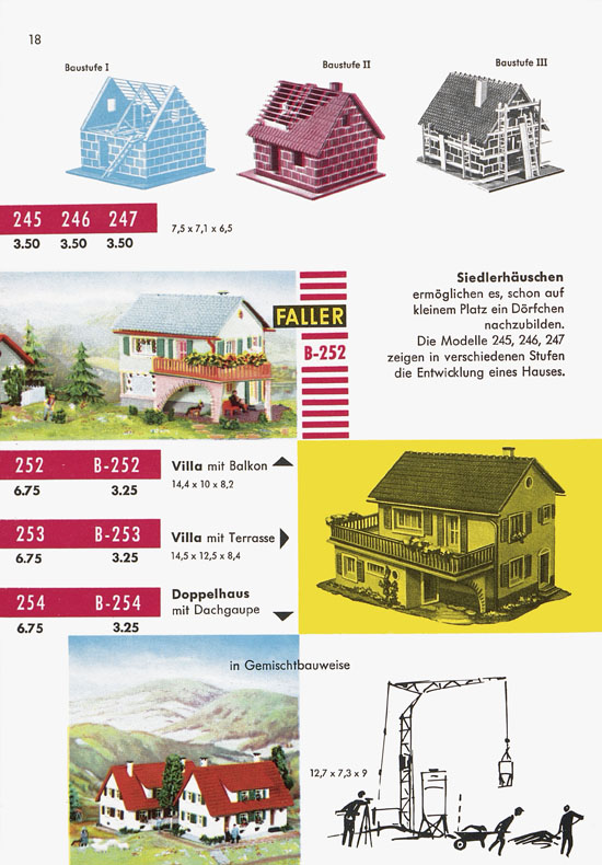 Seite 20 Faller Katalog 1959
