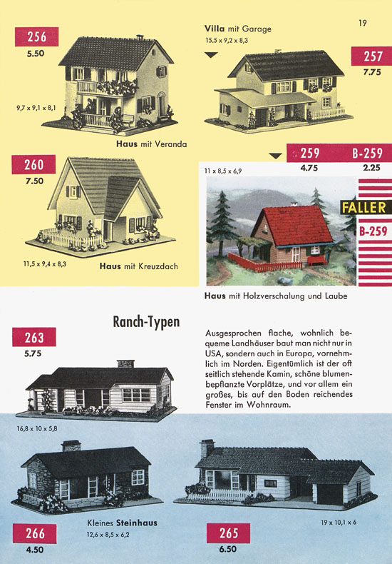 Seite 21 Faller Katalog 1959