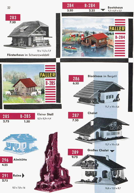 Seite 24 Faller Katalog 1959