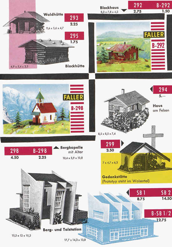 Seite 25 Faller Katalog 1959