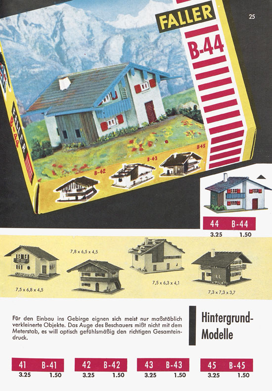Seite 27 Faller Katalog 1959