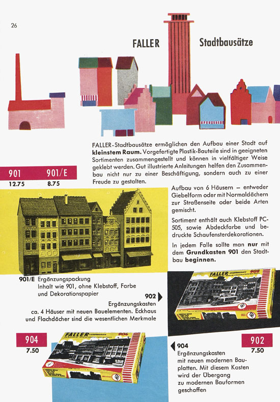Seite 28 Faller Katalog 1959