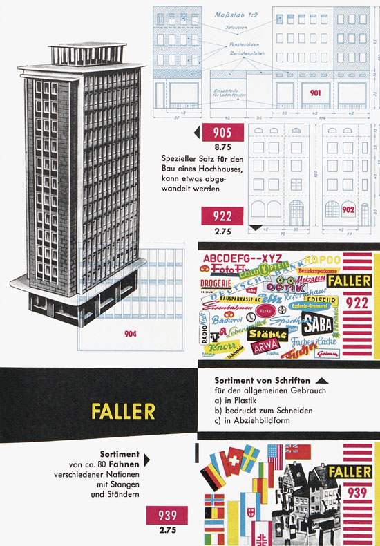 Seite 29 Faller Katalog 1959