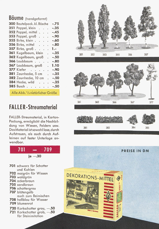 Faller Katalog 1959