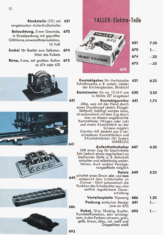 Seite 32 Faller Katalog 1959