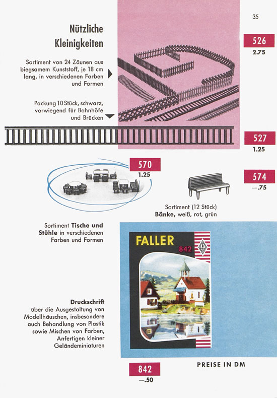 Seite 37 Faller Katalog 1959