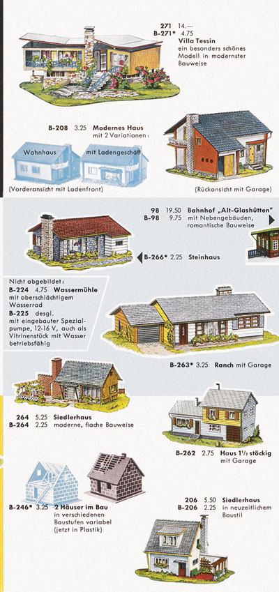 Seite 3 Faller Neuheiten-Katalog 1961