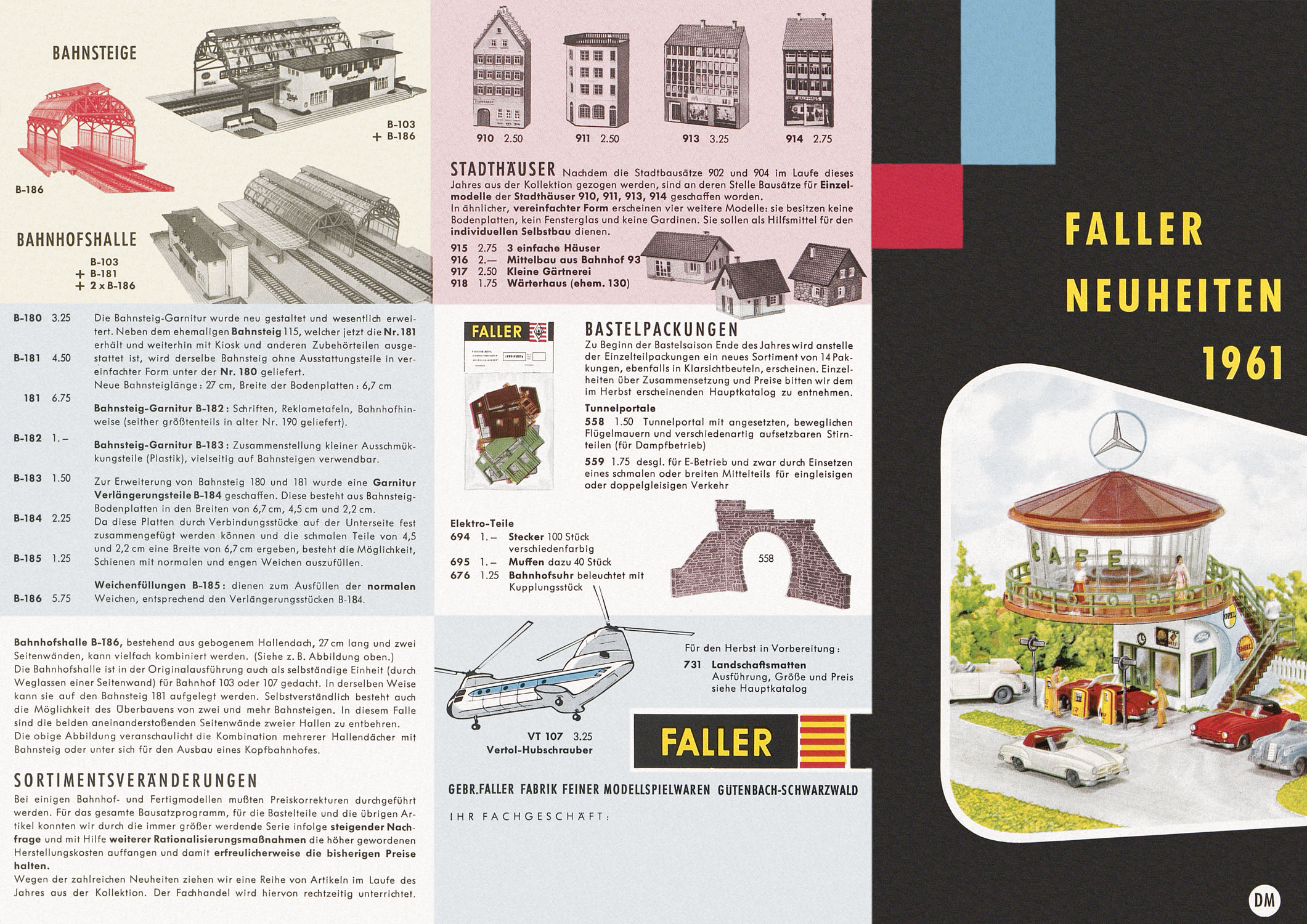 Faller Neuheiten-Katalog 1961
