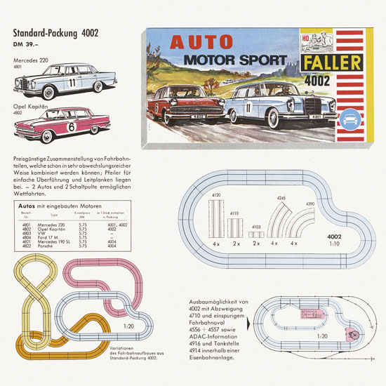 Faller Neuheiten-Katalog 1963