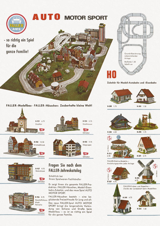 Faller Neuheiten-Katalog 1965