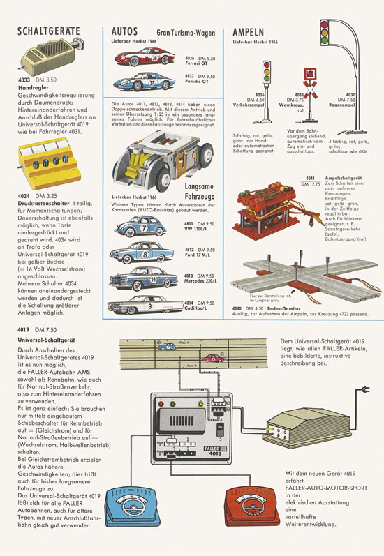 Faller Neuheiten-Katalog 1966