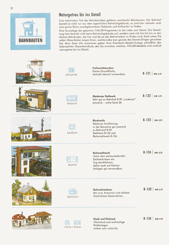 Seite 22 Faller Katalog 1967