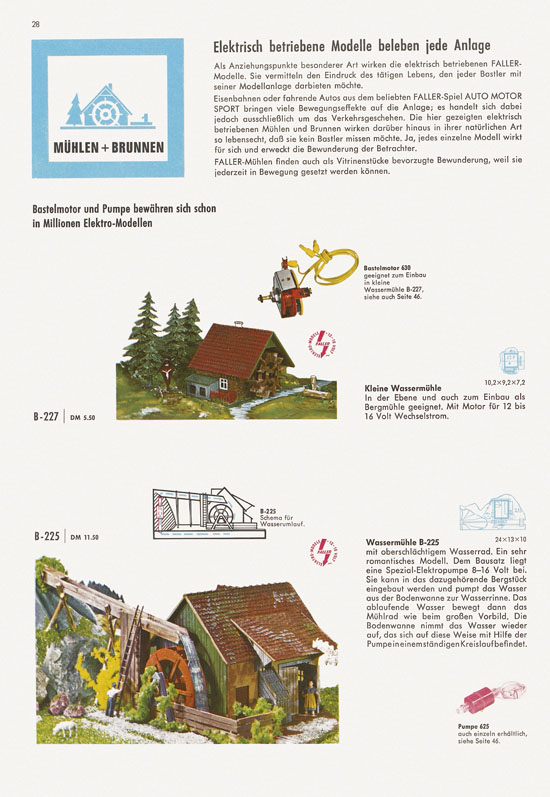 Seite 28 Faller Katalog 1967