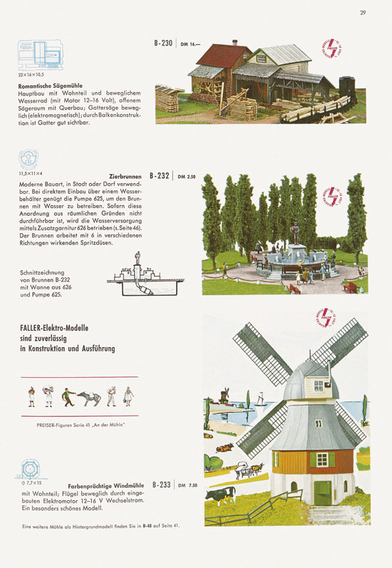 Seite 29 Faller Katalog 1967