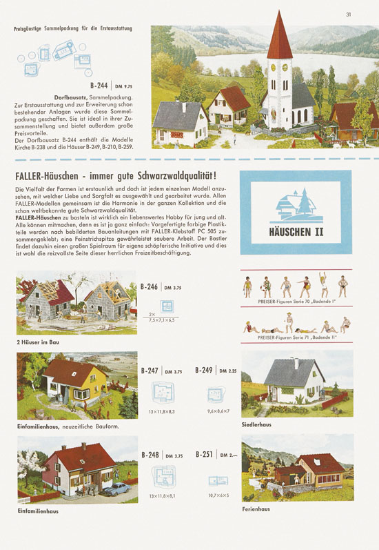 Seite 31 Faller Katalog 1967