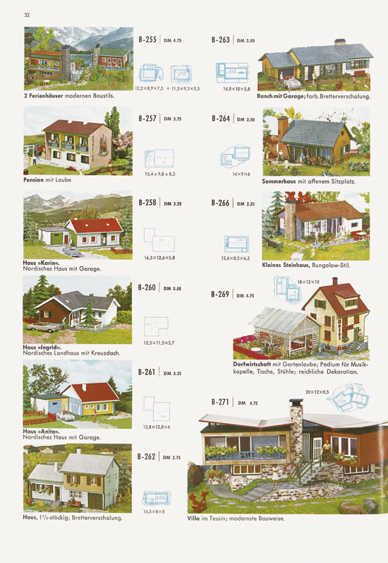Seite 32 Faller Katalog 1967