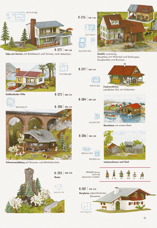 Seite 33 Faller Katalog 1967