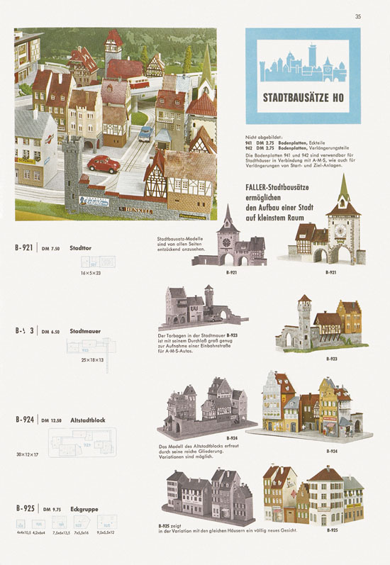 Seite 35 Faller Katalog 1967