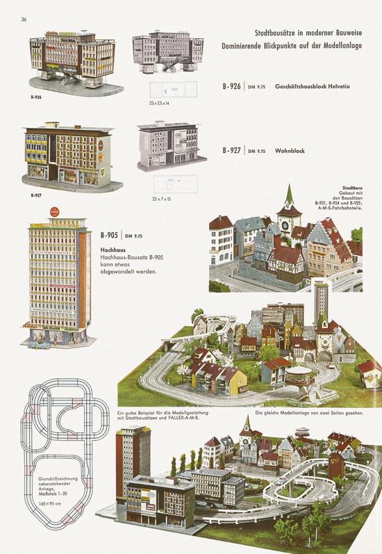 Seite 36 Faller Katalog 1967