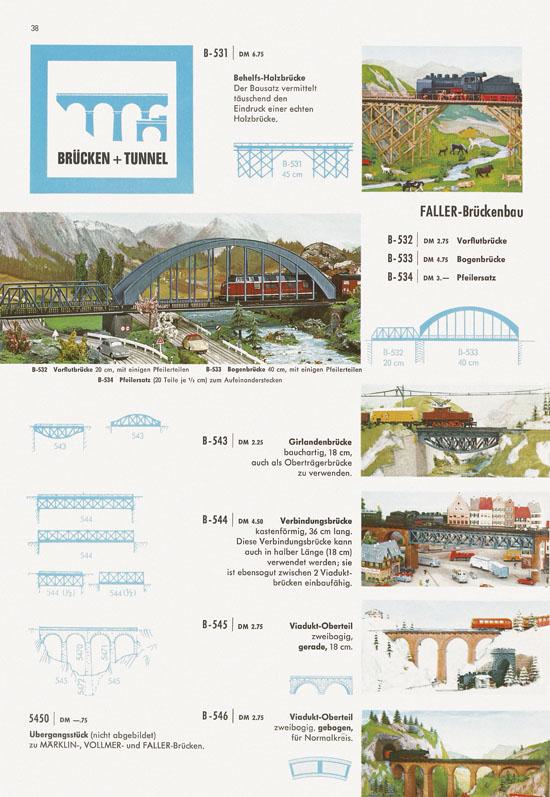 Seite 38 Faller Katalog 1967
