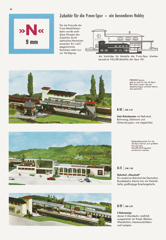 Seite 40 Faller Katalog 1967