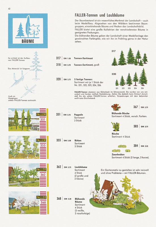Seite 42 Faller Katalog 1967