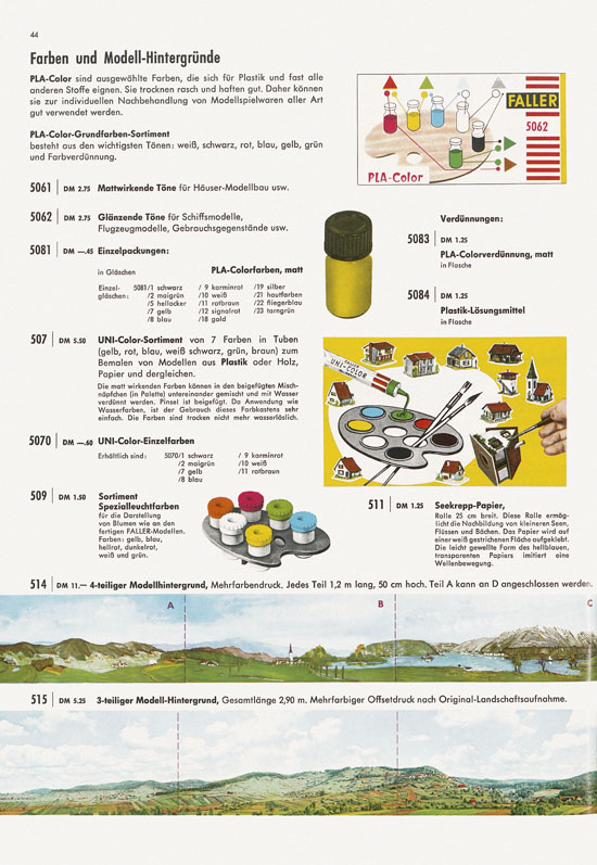 Seite 44 Faller Katalog 1967