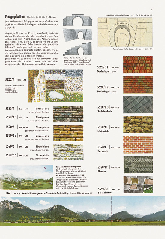 Seite 45 Faller Katalog 1967