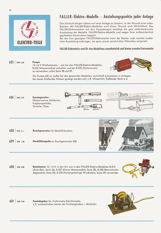 Seite 46 Faller Katalog 1967