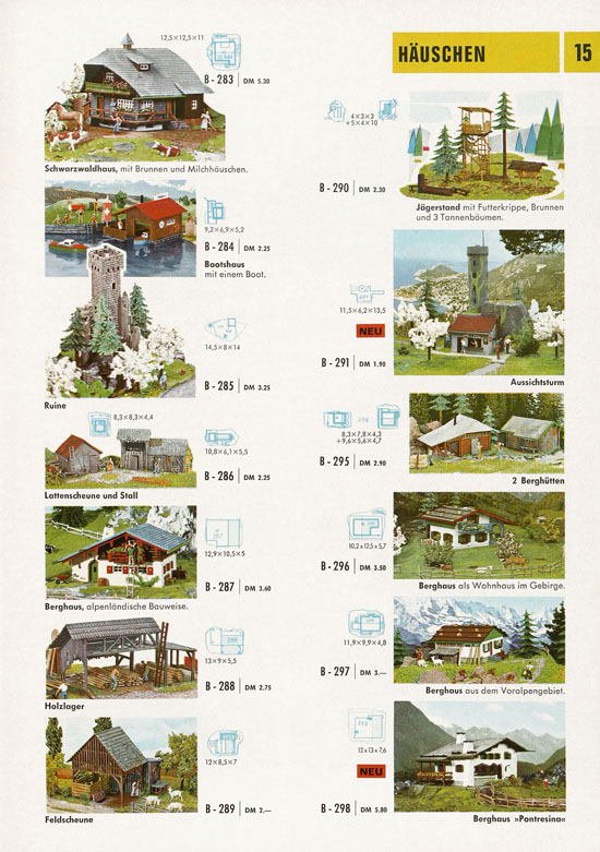 Faller Katalog 1968