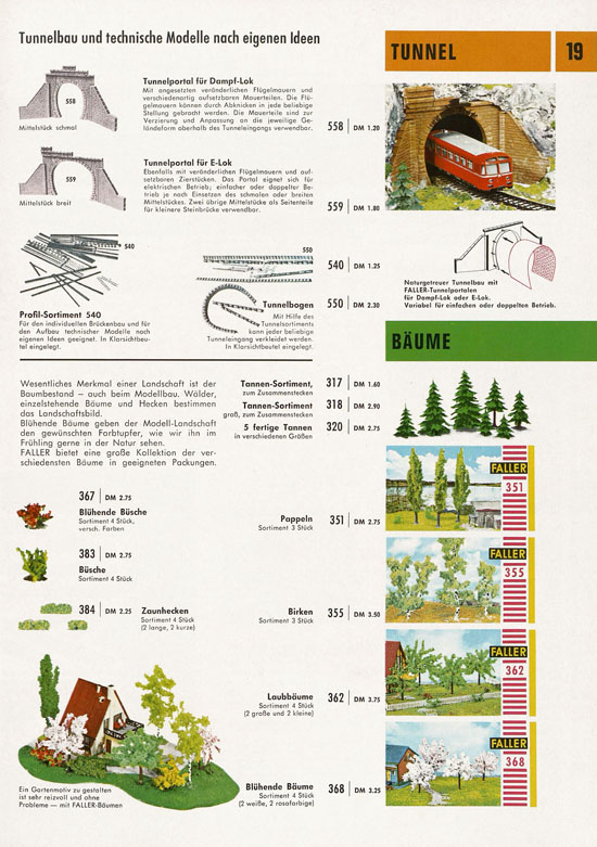 Faller Katalog 1968